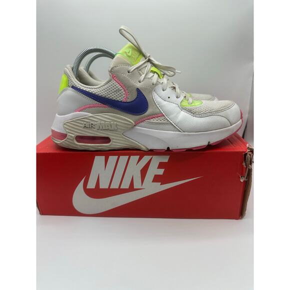 Nike Air Max Excee Women’s Sz 10 White Indigo Pink GUC - Picture 1 of 9